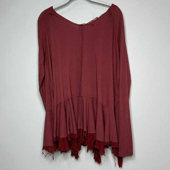 We The Free Ribbed V Neck Shirt Size M - Picture 8 of 8